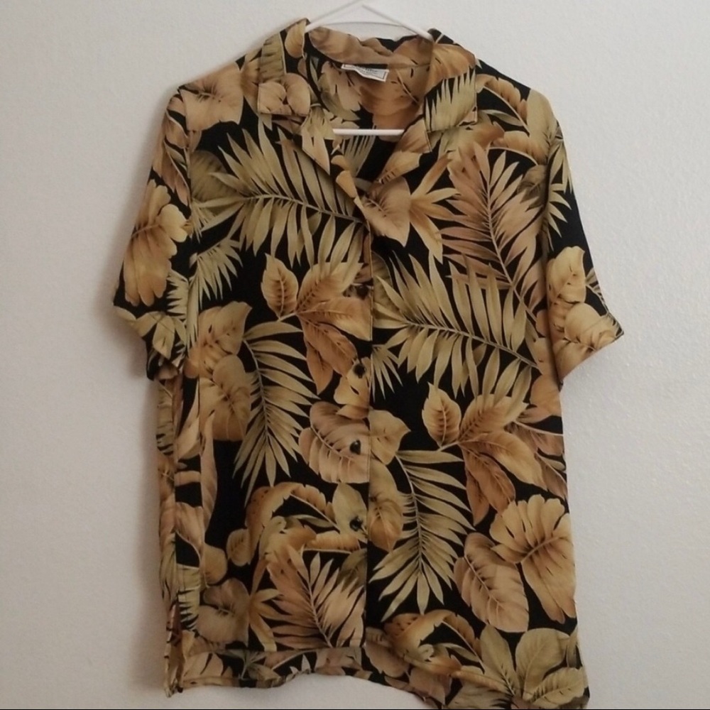 VINTAGE Alfred Dunner Hawaiian Shirt/Blouse XL